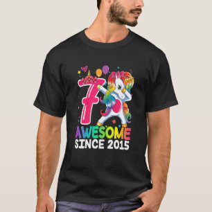 Kinder Geweldige sinds 2015: Dabbing Unicorn 7th B T-shirt