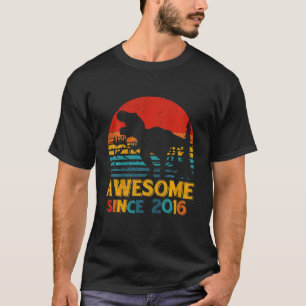 Kinder Geweldige sinds 2016 6th Birthday Boy Dinos T-shirt