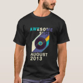 Kinder Geweldige sinds augustus 2013 8e verjaardag T-shirt (Voorkant)