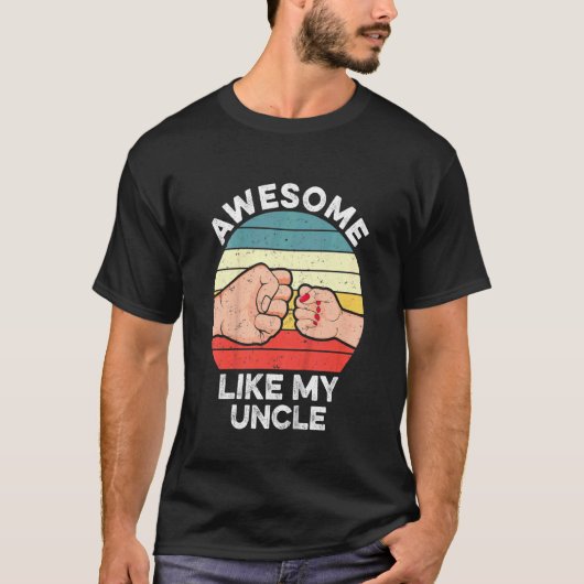 Kinder Geweldige zoals mijn oom nichtje matching T-shirt (Voorkant)