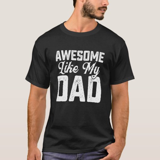 Kinder Geweldige zoals mijn vader ideeën voor Vade T-shirt (Voorkant)