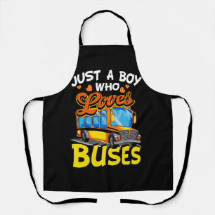 Kinder gewoon een jongen die houdt van bussen scho schort