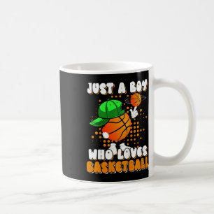 Kinder gewoon een jongen die houdt van bysketbyll koffiemok