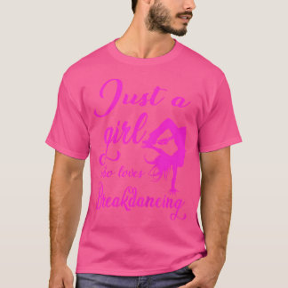 Kinder gewoon een meisje dat houdt van breakdance t-shirt