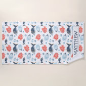 Kinder gewoonte onder het Zee Strandlaken (Voorkant)