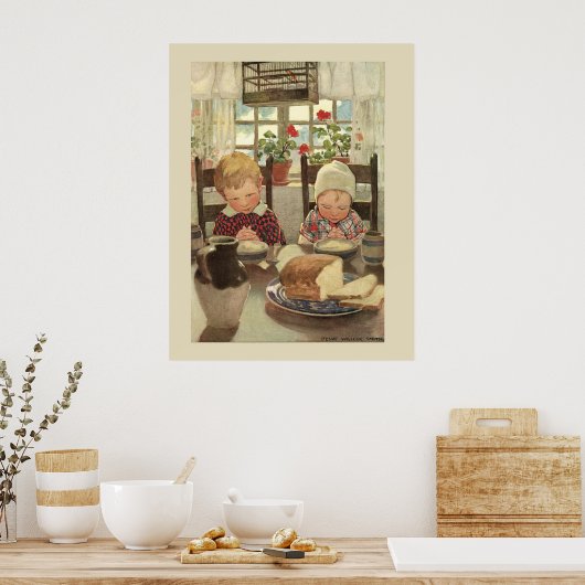 Kinder Gezegde Grace Poster (Keuken)