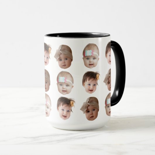 Kinder Gezicht Pet's Man's Vaderdag Verjaardag Gi Mok (Voorkant rechts)