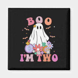 Kinder Ghost Boo Ik ben Twee Jaar 2e Verjaardag Ki Magneet