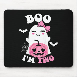Kinder Ghost Boo Ik ben Twee Jaar 2e Verjaardag Ki Muismat