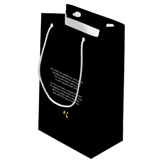 Kinder Ghost Halloween Boo Gift Bag Klein Cadeauzakje (Achterkant Gekanteld)