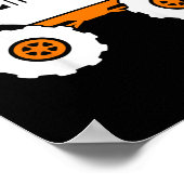 Kinder Ghost Pumpkin Riding Monster Truck Lazy Hal Poster (Hoek)