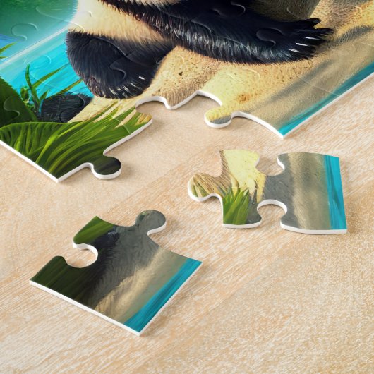 Kinder Giant Pandas Jigzaag Puzzle - Tropisch Legpuzzel (Zijkant)