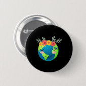 Kinder Gift Idee Earth Day Ronde Button 5,7 Cm (Voorkant /achterkant)