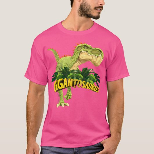 Kinder Gigantosaurus de grootste dinosauruskleurig T-shirt (Voorkant)