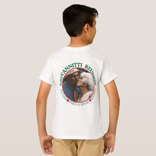 Kinder Giovannitti-T-shirt T-shirt (Achterkant volledig)