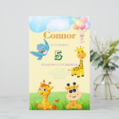 Kinder giraffe thema verjaardag (Staand voorkant)