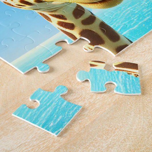 Kinder Giraffes Jigzaag Puzzle - Tropisch Legpuzzel (Zijkant)