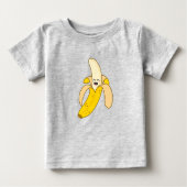 Kinder glimlachende T-shirt voor banaan (Voorkant)
