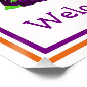 Kinder Gnomes Halloween Welkom op mijn feest Perfect Poster (Hoek)