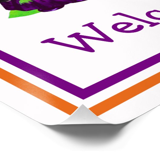 Kinder Gnomes Halloween Welkom op mijn feest Perfect Poster (Hoek)