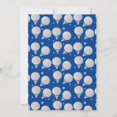 Kinder Golf Balls Birthday Party Green Kaart (Achterkant)