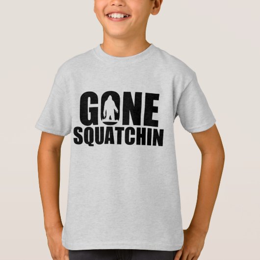 Kinder Gone Squatchin T-Shirt (Voorkant)
