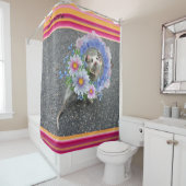 Kinder gordijnband Floral Opossum Douchegordijn (In situ)