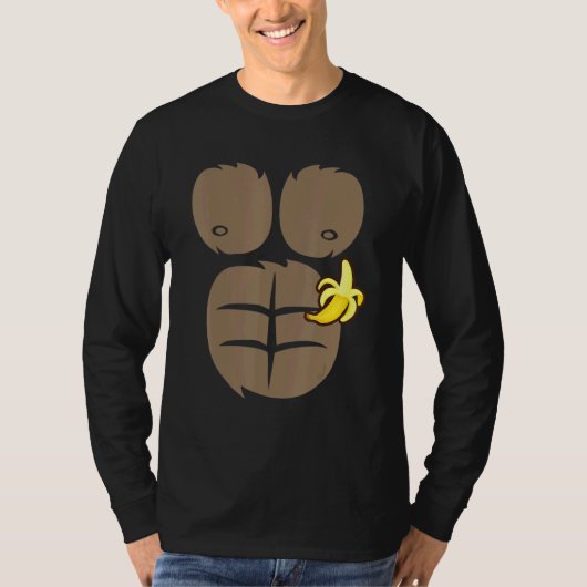 Kinder Gorilla Chest Belly Monkey Ape Musea Gorill T-shirt (Voorkant)