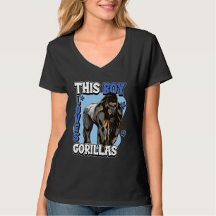 Kinder Gorilla Quote past deze jongen van Gorillas T-shirt