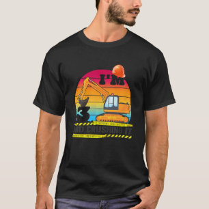 Kinder Graafmachine 3e Verjaardagsbouw Vrachtwagen T-shirt