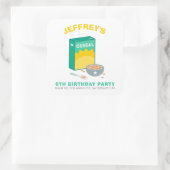 Kinder graanverjaardagsfeest vierkante sticker (Tas)