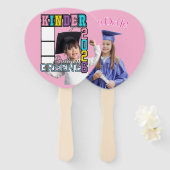 Kinder Grad 2026 Aangepaste foto Handwaaier (Voorkant en achterkant)