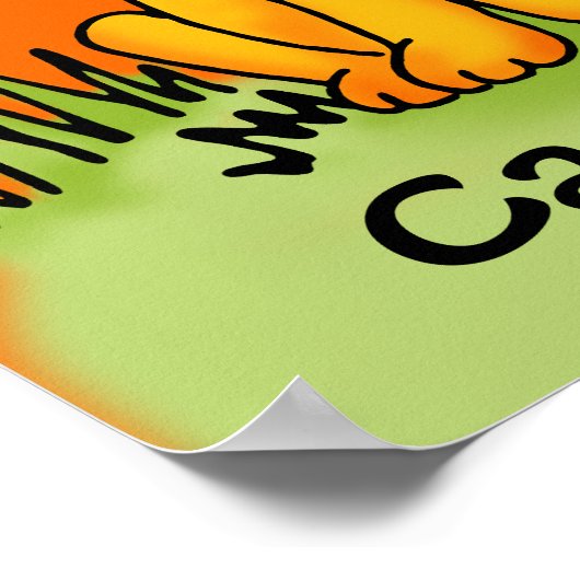 Kinder grafische leeuw voegt jouw naam poster toe (Hoek)