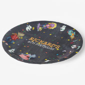 Kinder Grappig Halloween Kostuum Verjaardagsfeest Papieren Bordje (Gekanteld)