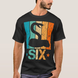 Kinder Grappige 6e Snake Verjaardag 6 Jaar Oud Ver T-shirt