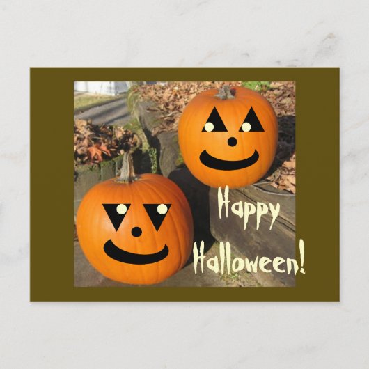 Kinder Grappige Halloween Country Pumpkins Briefkaart (Voorkant)
