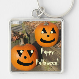 Kinder Grappige Halloween Country Pumpkins Sleutelhanger
