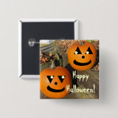 Kinder Grappige Halloween Country Pumpkins Vierkante Button 5,1 Cm (Voorkant /achterkant)