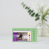 Kinder grappige hond educatief spel visitekaartje (Staand voorkant)