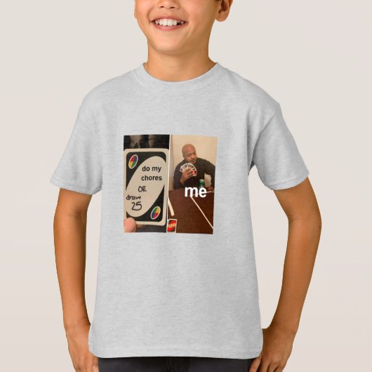 kinder grappige meme shirt (Voorkant)