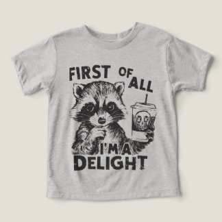 Kinder Grappige Wasbeer T-Shirt