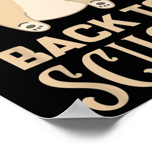 Kinder grappigheid terug naar schoolgeld voor meis poster (Hoek)