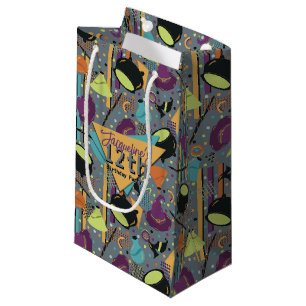 Kinder Grey Retro Witchy Halloween Verjaardag Klein Cadeauzakje