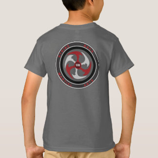 Kinder grijs, tagless t-shirt