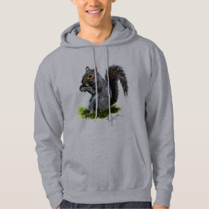 Kinder grijze eekhoorn hoodie