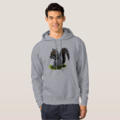 Kinder grijze eekhoorn hoodie (Voorkant volledig)