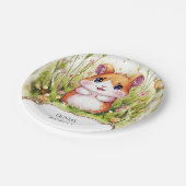 Kinder grillige hamster verjaardag papieren bordje (Gekanteld)