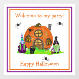 Kinder grillige kabouters Halloween Raamsticker