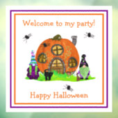 Kinder grillige kabouters Halloween Raamsticker (Vel 3)