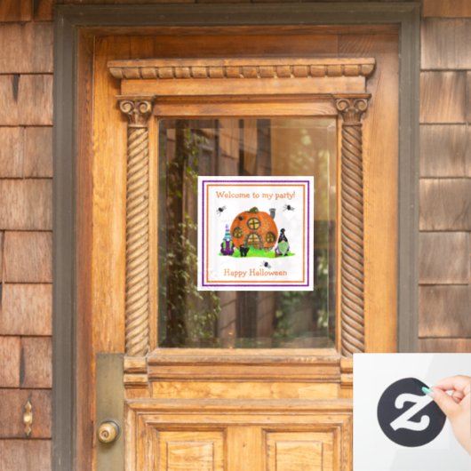 Kinder grillige kabouters Halloween Raamsticker (Huis Deur)